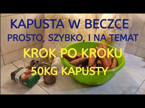 Sauerkraut in a barrel - How to pickle cabbage - Step by step Sauerkraut in a barrel - How to pickle cabbage - Step by step