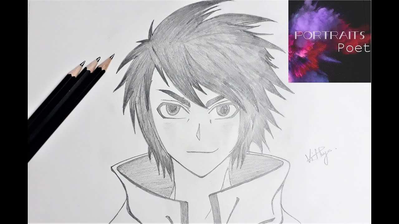 How to draw anime using only 1 pencil  Mkiss L VARTIST  PaintingTube