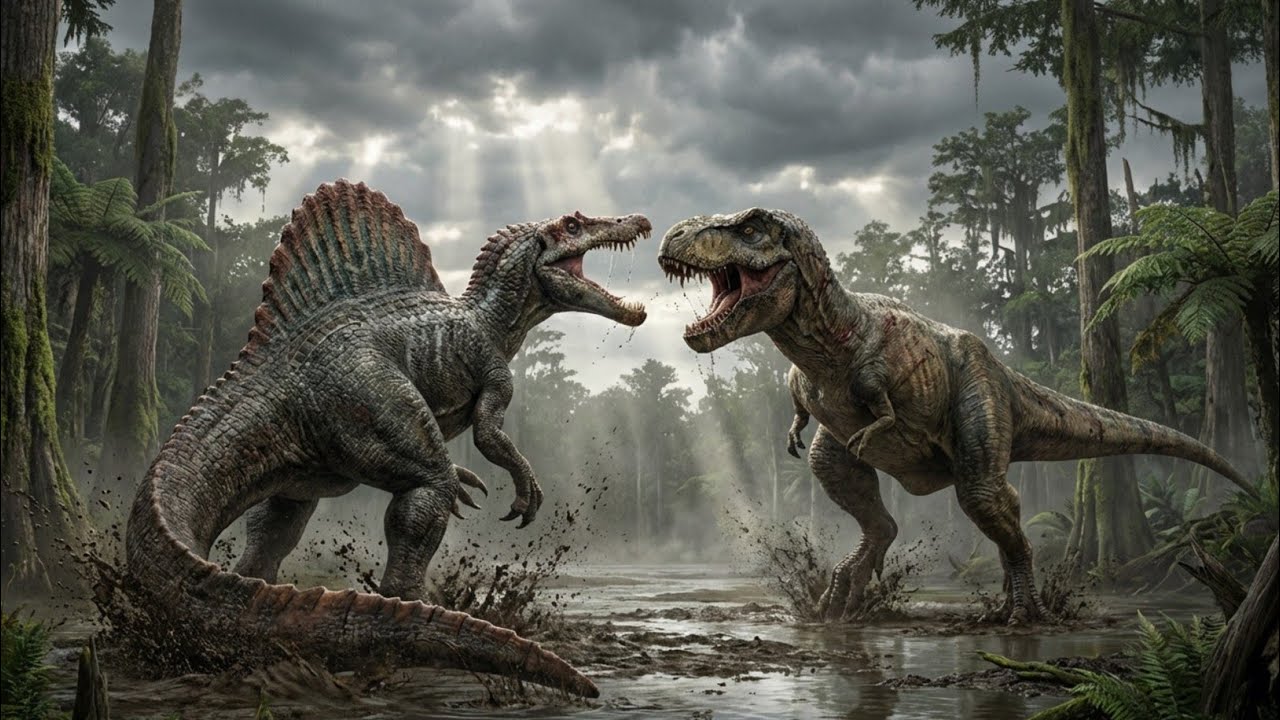 Spinosaurus vs Tyrannosaurus Rex – The Deadliest Battle in Ancient History