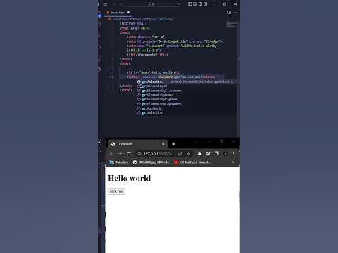 Javascript onclick button function | javascript onclick event | #shorts ...