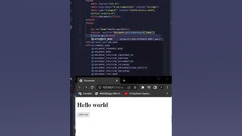 Javascript onclick button function | javascript onclick event | #shorts #shortvideo #short #code