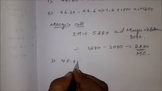 Margin Account Problem on Future Contract for Short Position