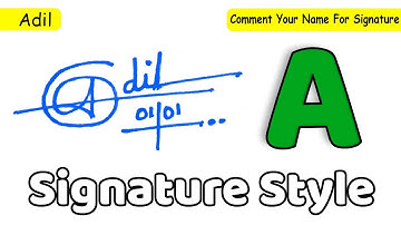 ✔️ Adil Name Signature Style Request Done