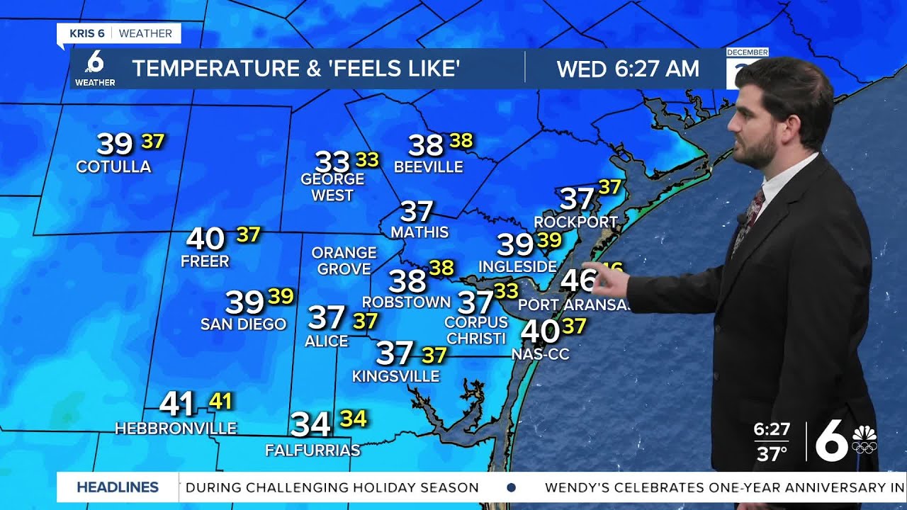 Cold start to New Years Eve with temperatures peaking in the 60s this ...