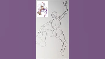 How To Draw Cool Dynamic Action Poses Step By Step! #shorts