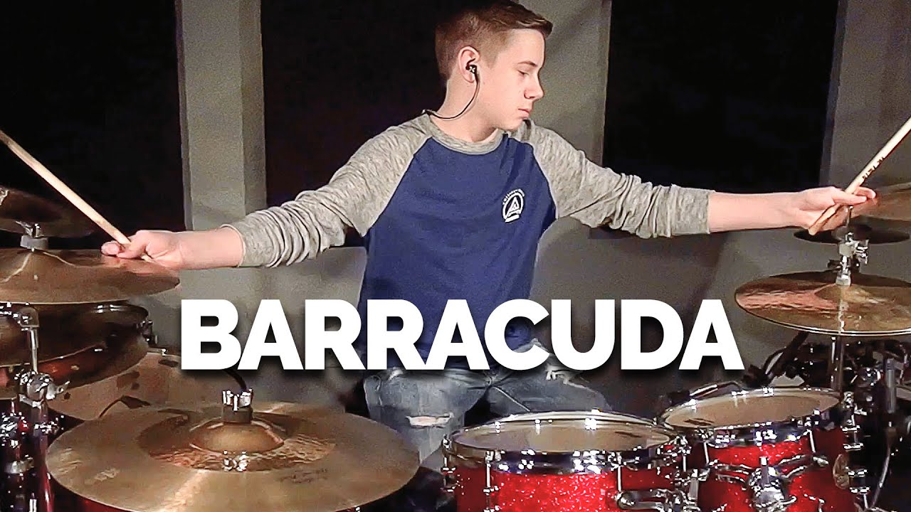 BARRACUDA (HEART) Drum Cover (age 12)