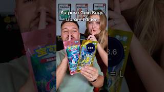 Surprise Coin Bag Library Challenge! 55Db = L #Pokemon #Pokemontcg #Pokemoncommunity #shorts #reels