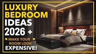 Luxury Bedroom Ideas 2026 ✨ | Modern Bedroom Design Trends That Look Expensive 