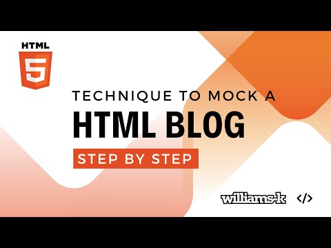 Mock up a Blog template with Non-Semantic Html Elements