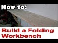 I built a folding workbench in my garage I built a folding workbench in my garage
