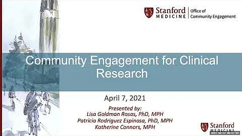 Community Engagement for Clinical Research