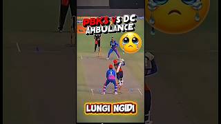 PBKS vs DC। Aakhir ground mein ambulance kyon i🤔Aisa bhi Kya Ho Gaya 😱  #cricket #dublagem #shorts