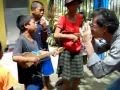 Filipino Carolers with Bandoria