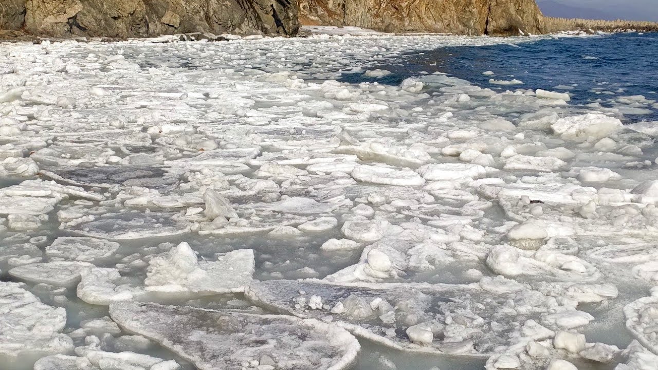 Шуга на море.