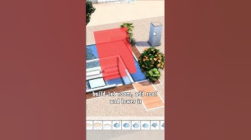 The Sims 4 Sunken Pool (Ideas with backyard) #sims4pool #sims4sunken #sims4ideas