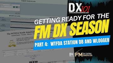 DX 101 | Preparing for the FM DX Season, Part 4:  WTFDA
