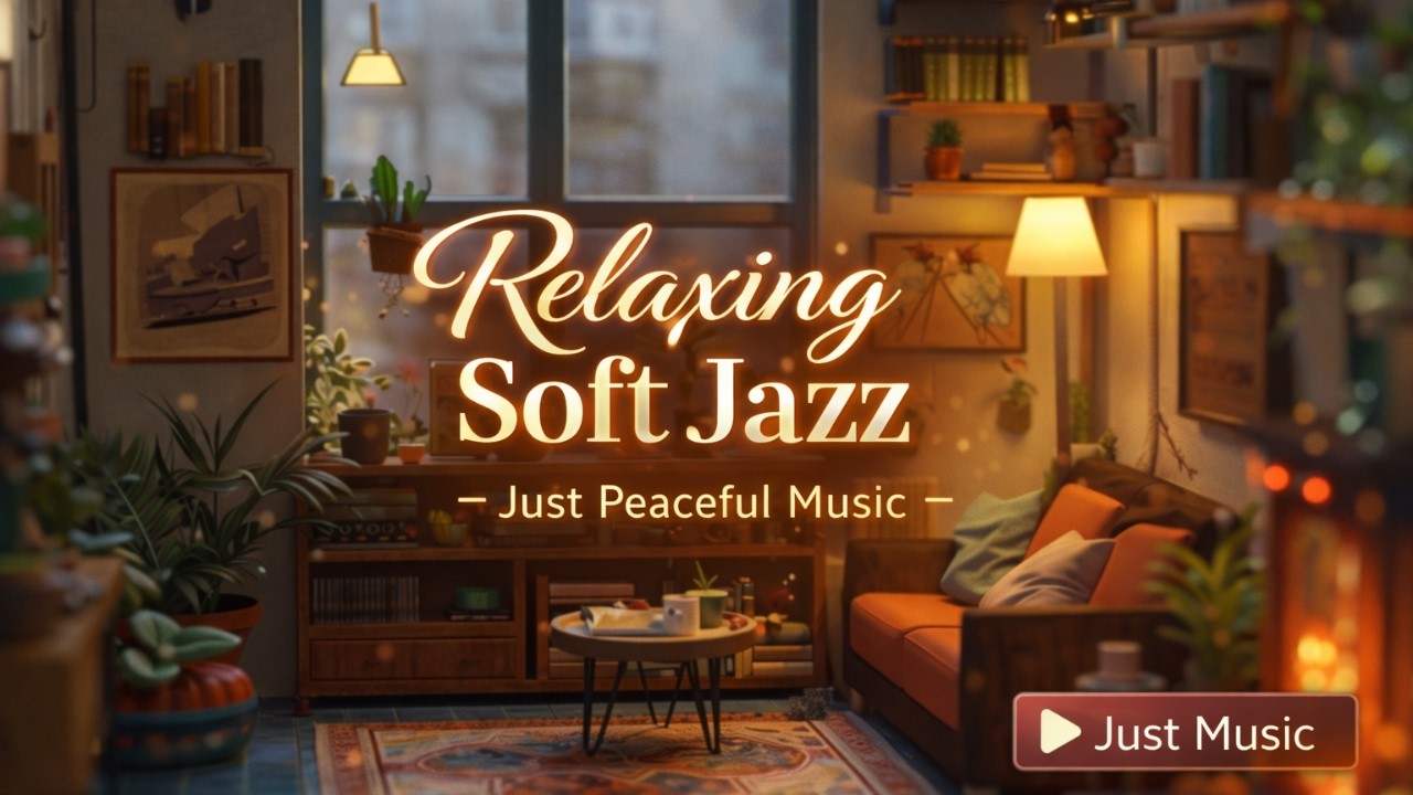 Soft Jazz • Cozy Evening Living Room Ambience for Deep Relax & Slow Unwind ✨
