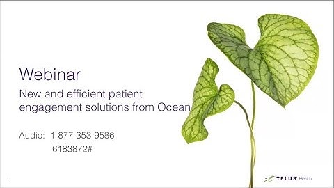 Webinar: Patient engagement solutions from Ocean for PS Suite