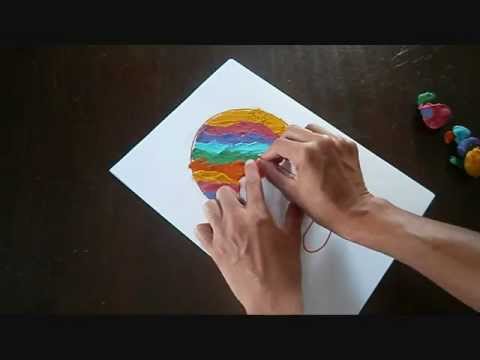 יצירה לחורף עם פלסטלינה