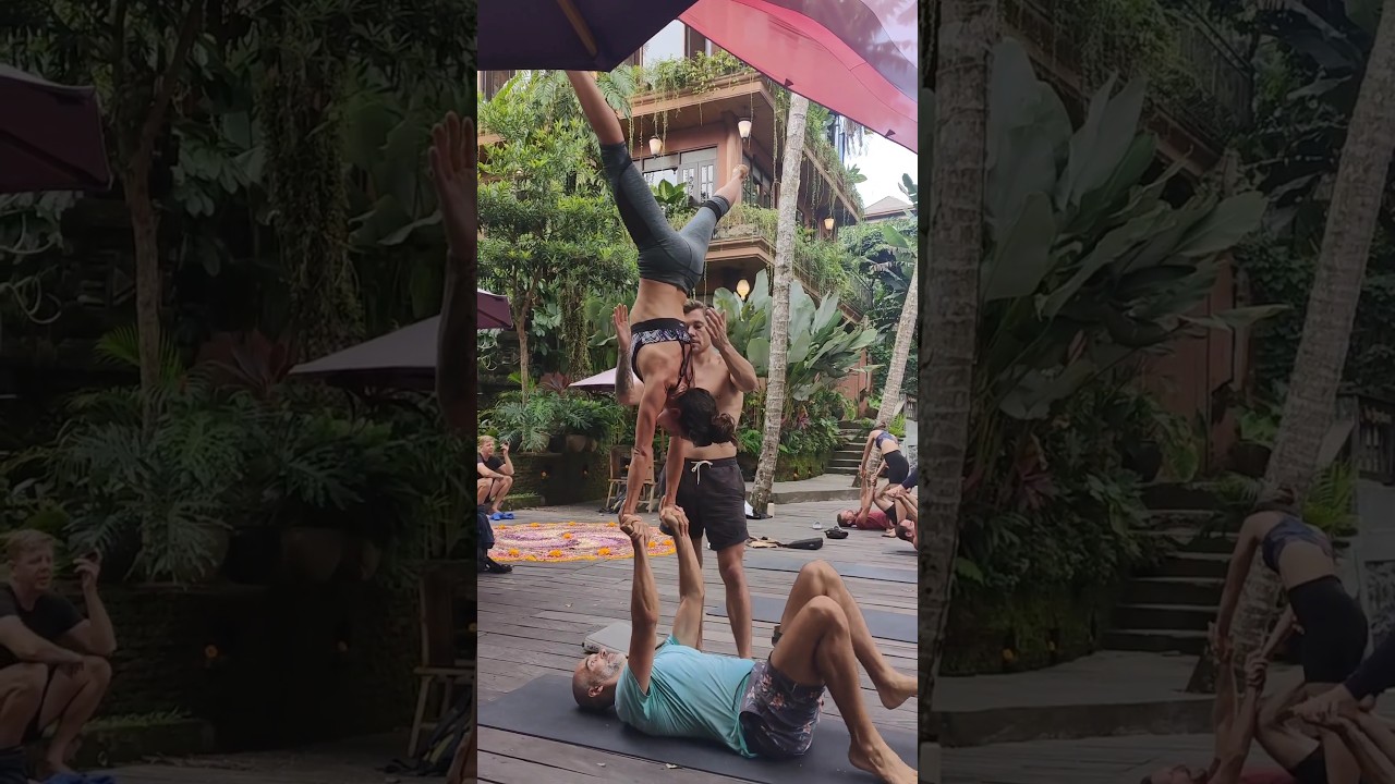 Acro Yoga Jam at YOGA BARN Ubud BALI 
