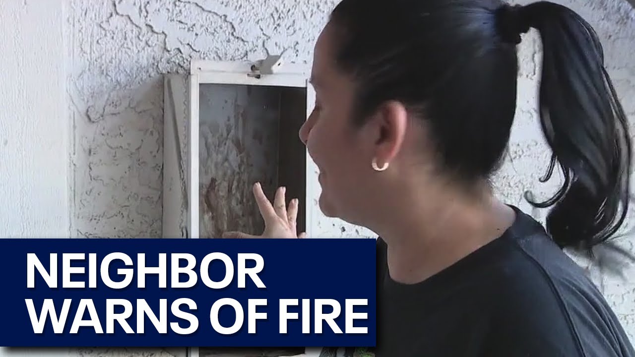 Quick-thinking neighbors help save 2 from fire - YouTube