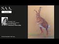 SAA LIVE with Artist Anita Pounder - Mad March Hare using Watercolour Pencils