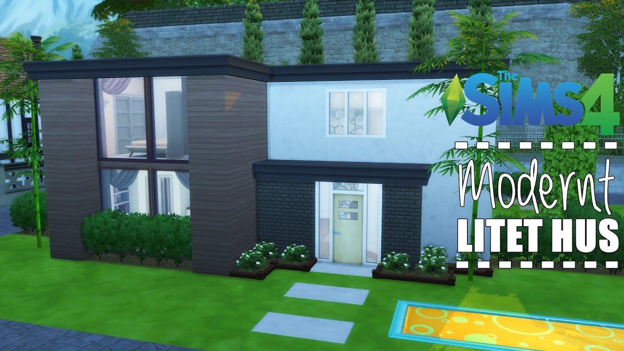 Sims 4 Bygger Modernt Hus Youtube