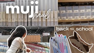 muji haul | minimalistic school stationeries, pens, huge haul!!