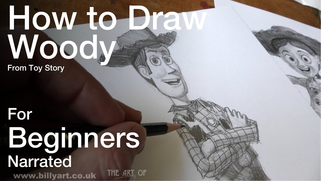 How to Draw Woody from Toy Story - YouTube