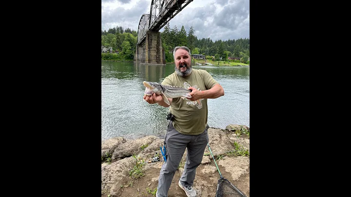 Dean Catches His First Sturgeon On a Trout Rod