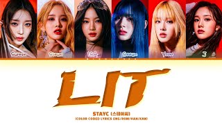 STAYC 'LIT' Lyrics (ColorCoded Lyrics)