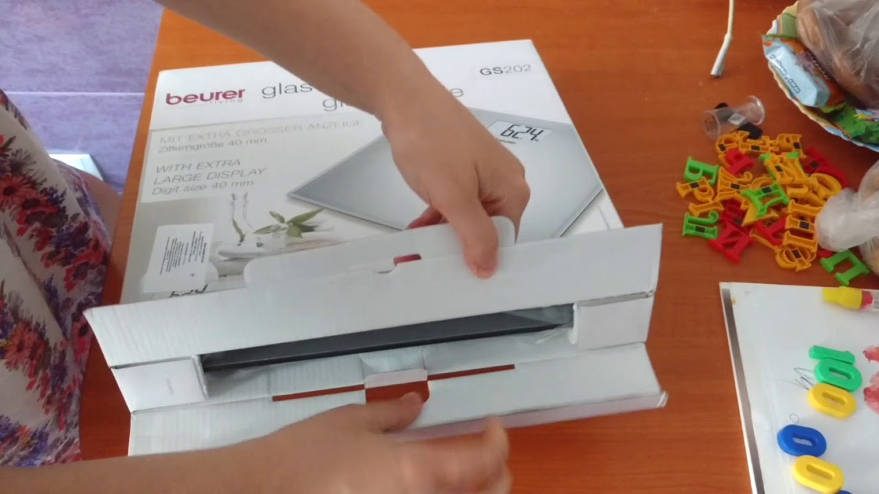 Распаковка весы напольные Beurer GS 202 из Rozetka.com.ua