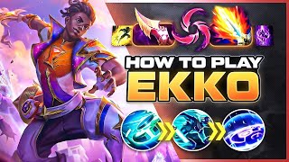 HOW TO PLAY EKKO SEASON 14 | BEST Build & Runes | Season 14 Ekko guide | League of Legends