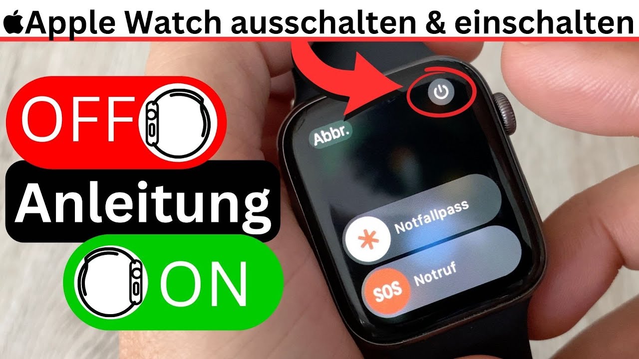 Apple Watch ausschalten & einschalten erzwingen - so gehts! Apple Watch ausschalten & einschalten erzwingen - so gehts!