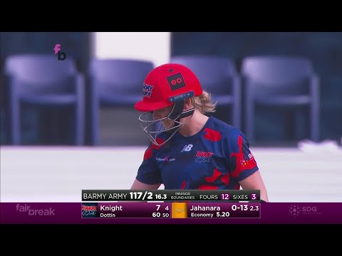 Heather Knight's brilliant boundary for the Barmy Army