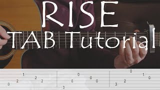 Rise - Jonas Blue ft. Jack & Jack - Fingerstyle Guitar TAB Tutorial screenshot 4