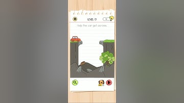 Brain test All-Star level 17 Help the car get across walkthrough