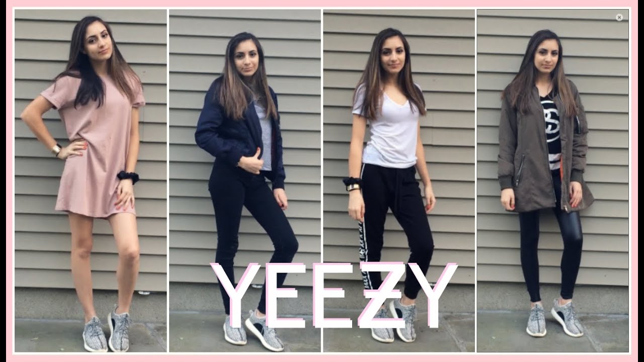 yeezy boost 350 outfit girl