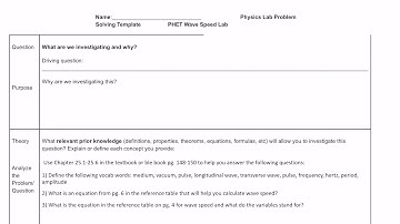Introduction to PHET: Wave Speed Lab