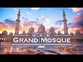 Sheikh zayed grand mosque   abu dhabi united arab emirates   by fpv racing drone 4k