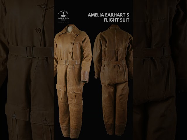 Pilot Amelia Earhart's Leather Flight Suit class=