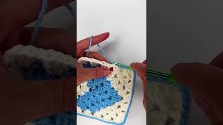 Crochet granny square border