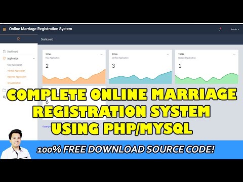 PHP/MYSQL ஐப் பயன்படுத்தி ஆன்லைன் திருமணப் பதிவு அமைப்பு | இலவச பதிவிறக்க மூல குறியீடு