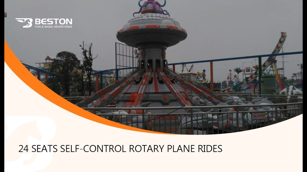 Self control Kiddie Rotary Plane Ride with 24 Seats in Beston # ...