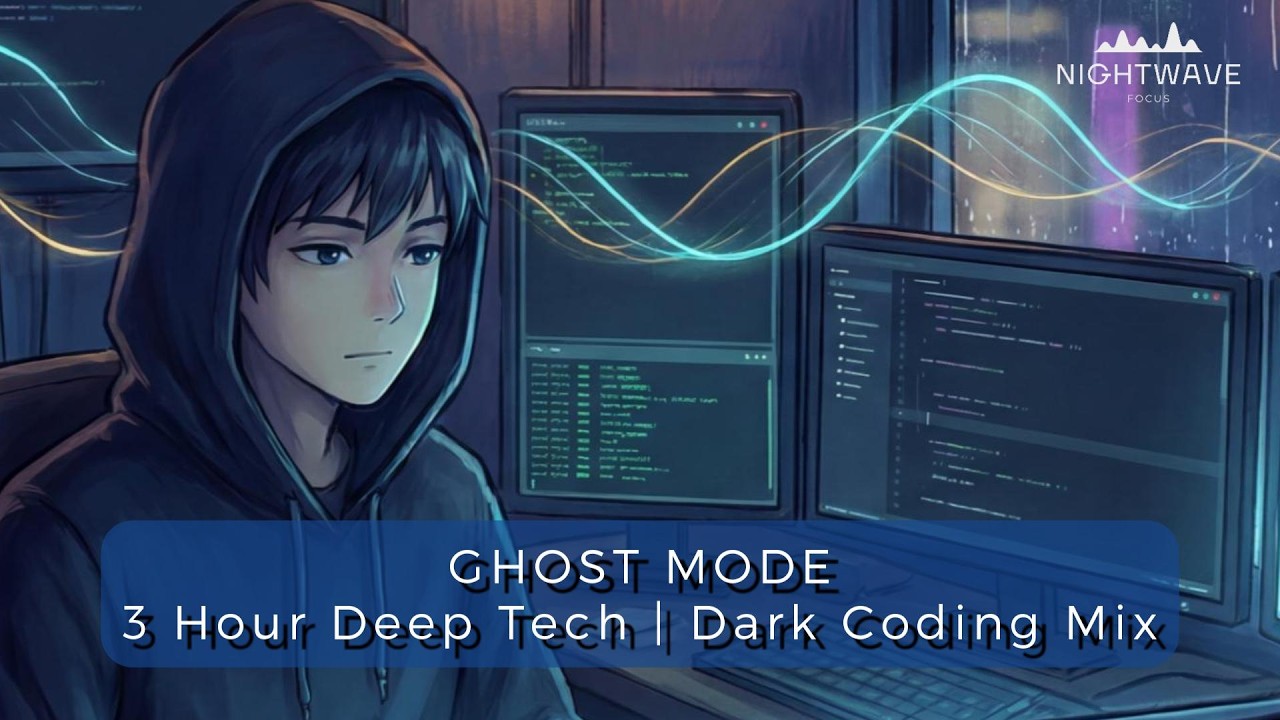 Ghost Mode – 3 Hour Deep Tech Focus Music | Dark Coding Mix