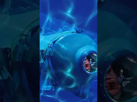 В сети появились секретные кадры погружения батискафа «Титан» #shorst #like #батискаф #титаник