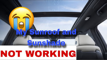 2022 Acura MDX Sunroof and sunshade not working, replace and reprogram he sunroof and sunshade