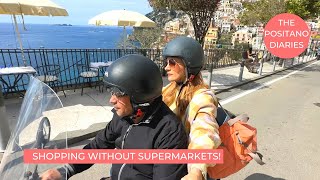 GROCERY SHOPPING &amp; ERRANDS IN POSITANO BY SCOOTER With 500 Steps! EP 230