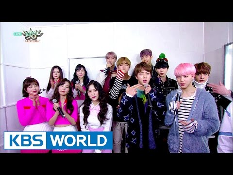 The green room of top song nominees, BTS and Redvelvet [Music Bank / 2017.02.24]