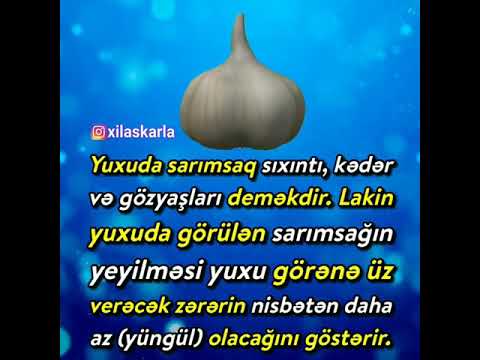 Yuxu Yozmu Yuxuda Sarımsaq Görmək